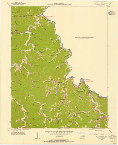 United States Geological Survey Williamson, WV-KY (1954, 24000-Scale) digital map