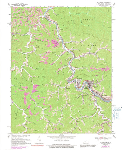 United States Geological Survey Williamson, WV-KY (1964, 24000-Scale) digital map