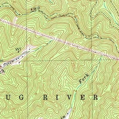 United States Geological Survey Williamson, WV-KY (1992, 24000-Scale) digital map
