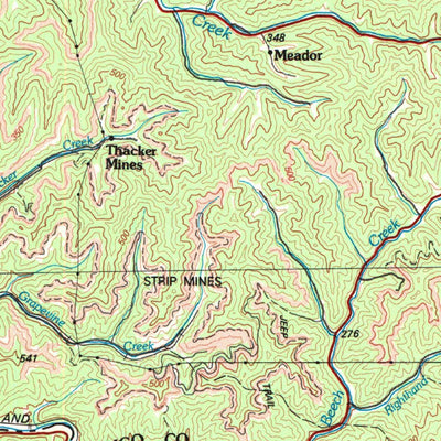 United States Geological Survey Williamson, WV-KY-VA (1982, 100000-Scale) digital map