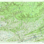 United States Geological Survey Williamsport East, PA (1984, 100000-Scale) digital map