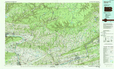 United States Geological Survey Williamsport East, PA (1984, 100000-Scale) digital map