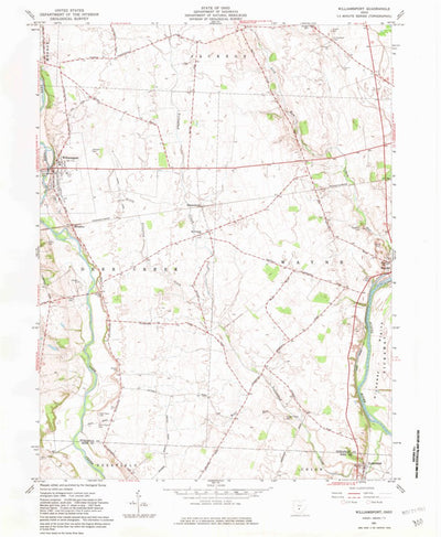 United States Geological Survey Williamsport, OH (1961, 24000-Scale) digital map