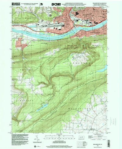 United States Geological Survey Williamsport, PA (1994, 24000-Scale) digital map