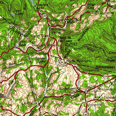 United States Geological Survey Williamsport, PA-NY (1960, 250000-Scale) digital map