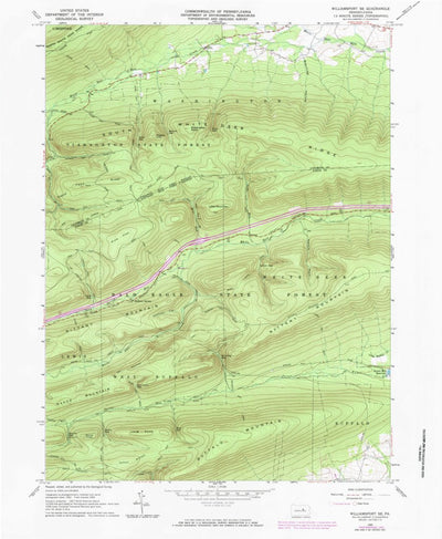 United States Geological Survey Williamsport SE, PA (1965, 24000-Scale) digital map