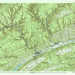 United States Geological Survey Williamsport West, PA (1984, 100000-Scale) digital map