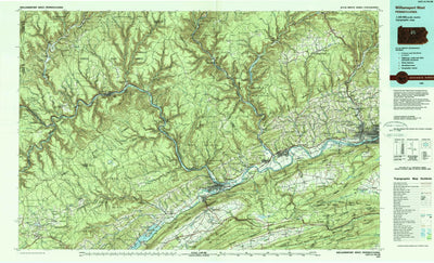 United States Geological Survey Williamsport West, PA (1984, 100000-Scale) digital map