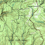United States Geological Survey Williamsport West, PA (1984, 100000-Scale) digital map