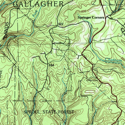 United States Geological Survey Williamsport West, PA (1984, 100000-Scale) digital map