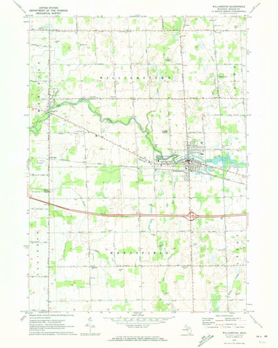 United States Geological Survey Williamston, MI (1970, 24000-Scale) digital map