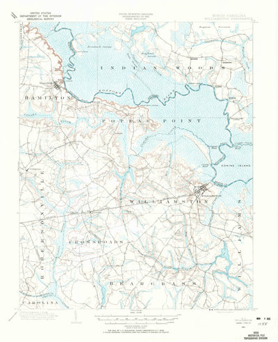 United States Geological Survey Williamston, NC (1901, 62500-Scale) digital map