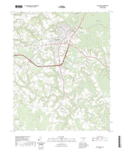 United States Geological Survey Williamston, NC (2022, 24000-Scale) digital map