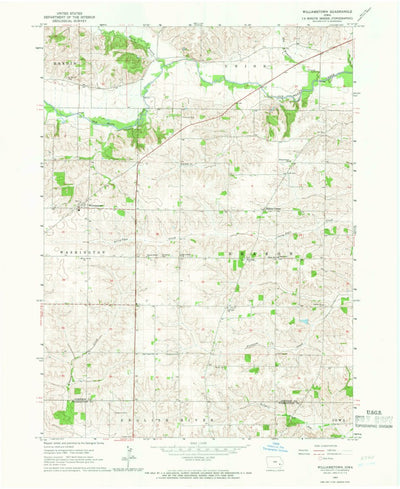United States Geological Survey Williamstown, IA (1965, 24000-Scale) digital map