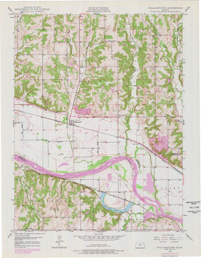 United States Geological Survey Williamstown, KS (1949, 24000-Scale) digital map