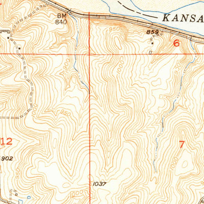 United States Geological Survey Williamstown, KS (1950, 24000-Scale) digital map