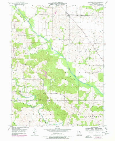 United States Geological Survey Williamstown, MO (1950, 24000-Scale) digital map