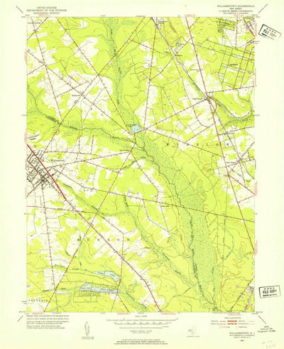 United States Geological Survey Williamstown, NJ (1953, 24000-Scale) digital map