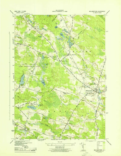 United States Geological Survey Williamstown, NY (1943, 31680-Scale) digital map