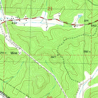 United States Geological Survey Williamsville, MO (1980, 24000-Scale) digital map