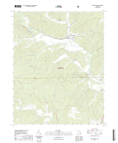 United States Geological Survey Williamsville, MO (2021, 24000-Scale) digital map