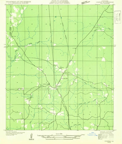 United States Geological Survey Williana, LA (1932, 31680-Scale) digital map
