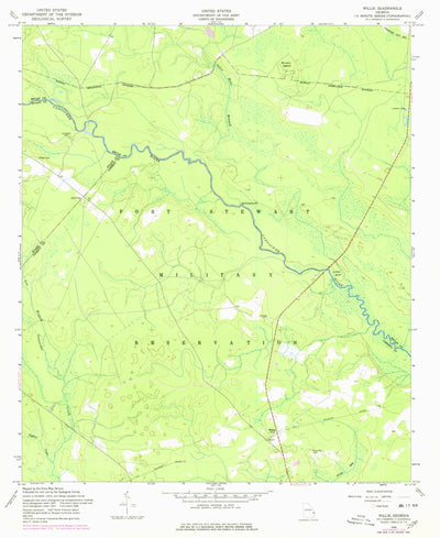 United States Geological Survey Willie, GA (1958, 24000-Scale) digital map