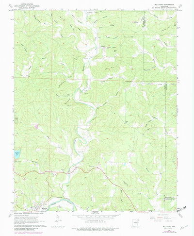 United States Geological Survey Williford, AR (1968, 24000-Scale) digital map