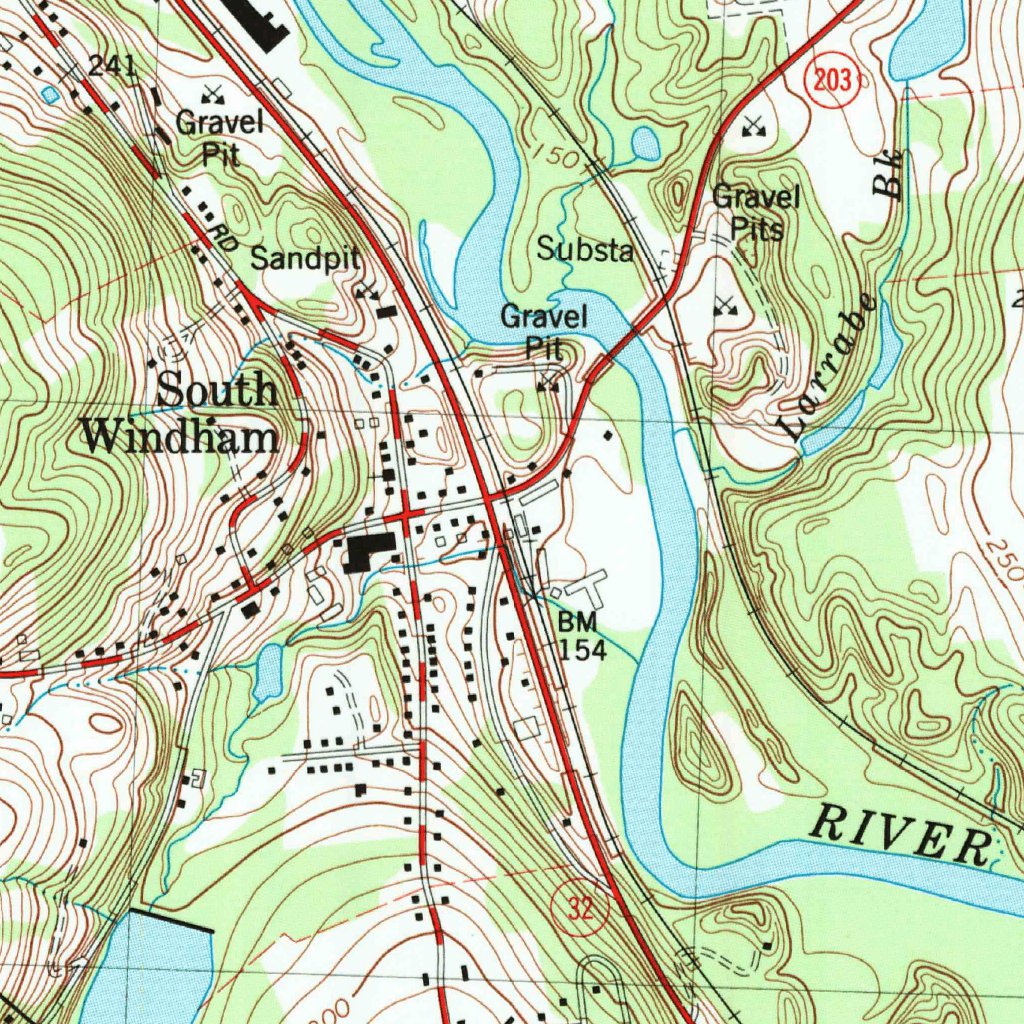 Willimantic Map Willimantic, CT (1984, 24000-Scale) Map by United States Geological ...