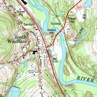 United States Geological Survey Willimantic, CT (1984, 24000-Scale) digital map