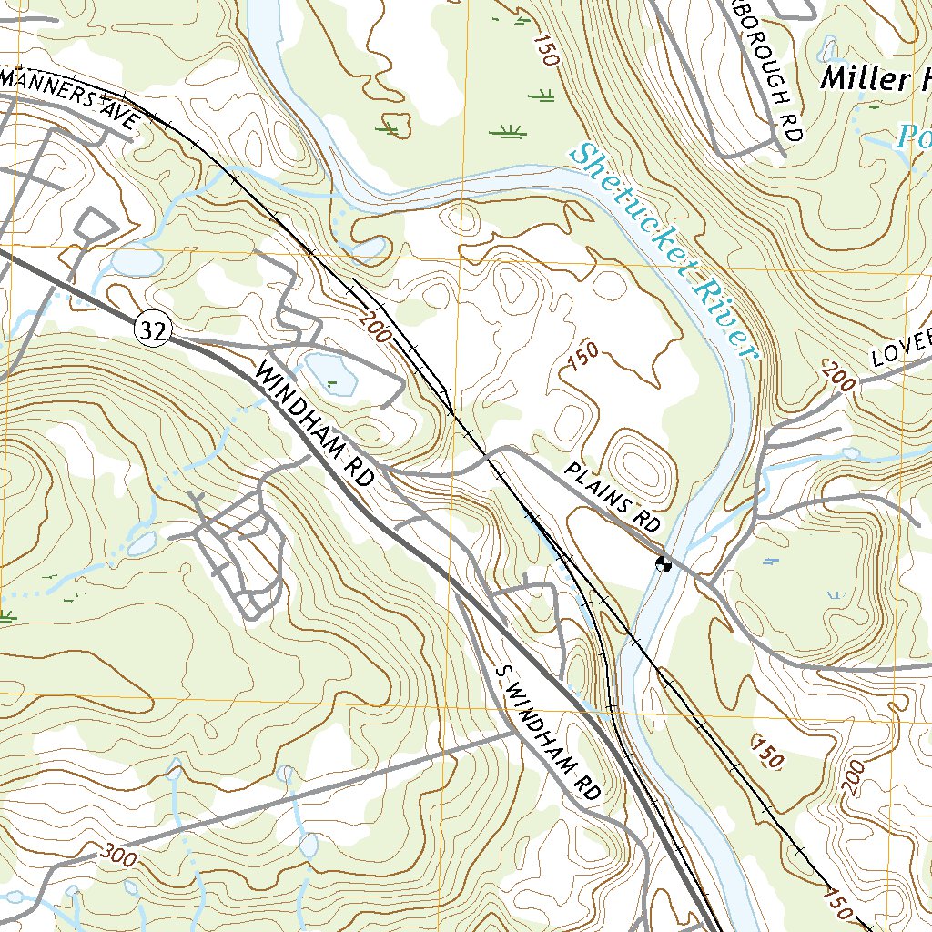 Willimantic, CT (2021, 24000-Scale) Map by United States Geological ...