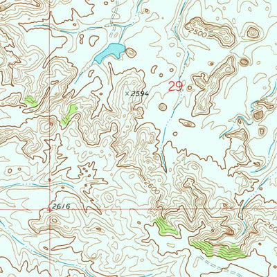 United States Geological Survey Willis Buttes, MT (1973, 24000-Scale) digital map