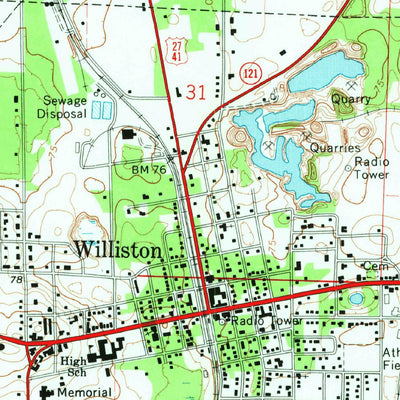 United States Geological Survey Williston, FL (1969, 24000-Scale) digital map