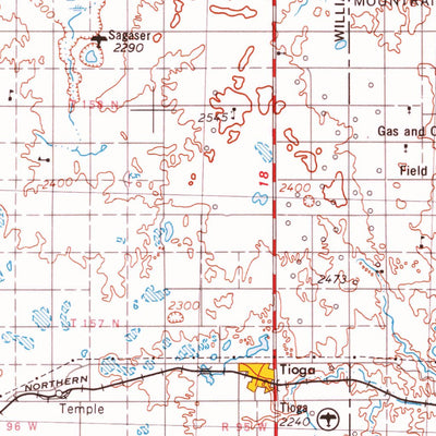 Williston, ND (1953, 250000-Scale) Map by United States Geological ...