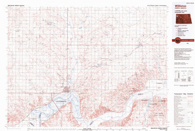 United States Geological Survey Williston, ND (1983, 100000-Scale) digital map