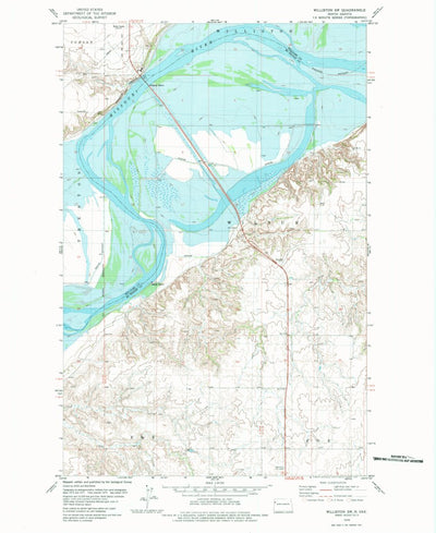 United States Geological Survey Williston SW, ND (1979, 24000-Scale) digital map