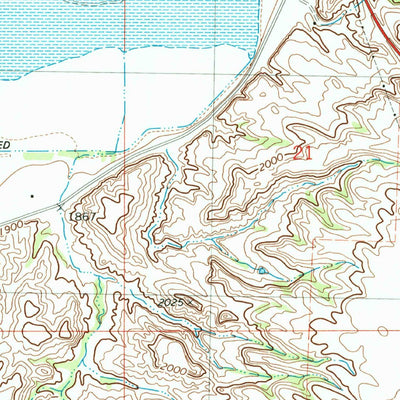 United States Geological Survey Williston SW, ND (1979, 24000-Scale) digital map