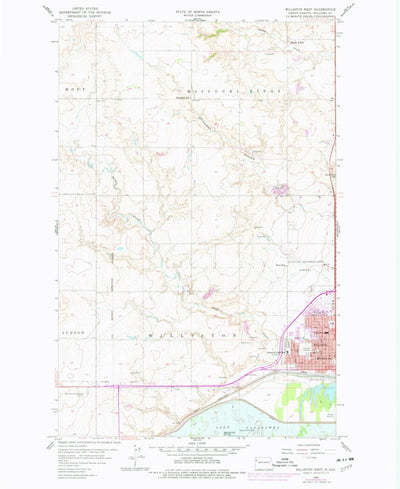 United States Geological Survey Williston West, ND (1959, 24000-Scale) digital map
