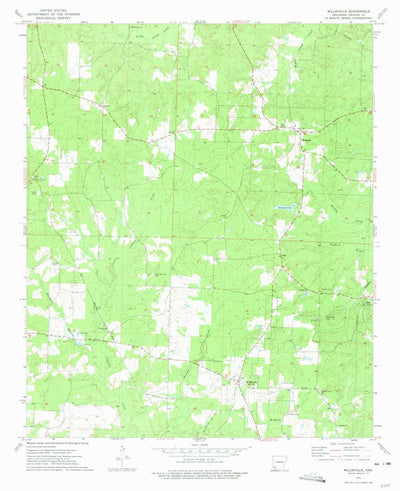 United States Geological Survey Willisville, AR (1973, 24000-Scale) digital map