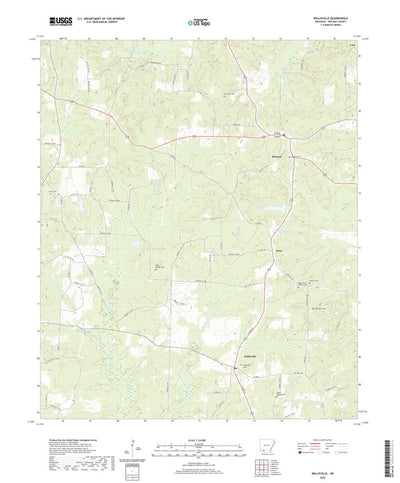United States Geological Survey Willisville, AR (2020, 24000-Scale) digital map