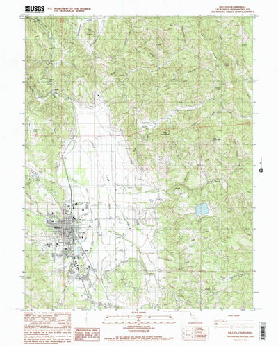 United States Geological Survey Willits, CA (1991, 24000-Scale) digital map