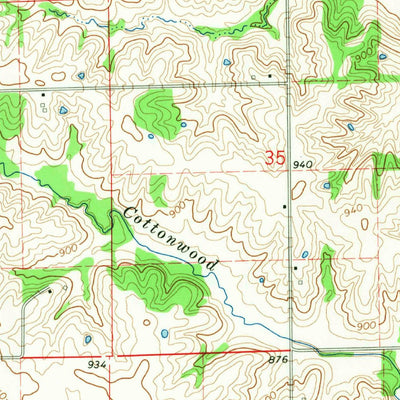 United States Geological Survey Willmathsville, MO (1966, 24000-Scale) digital map