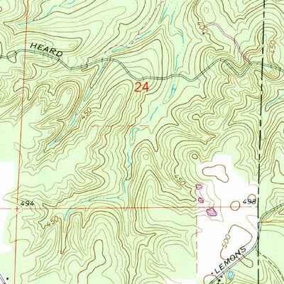 United States Geological Survey Willow, AR (1965, 24000-Scale) digital map