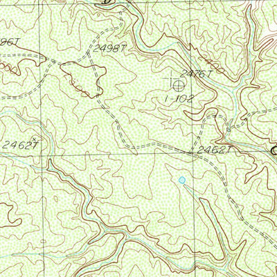 United States Geological Survey Willow Arroyo, TX (1985, 24000-Scale) digital map