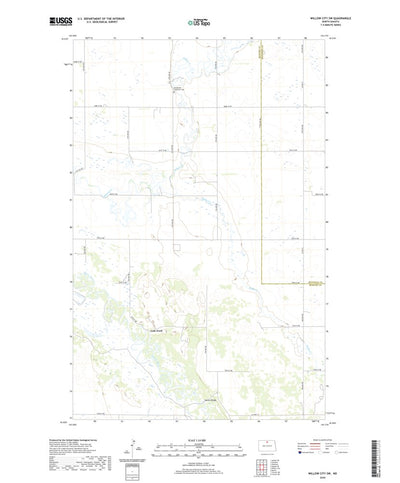 United States Geological Survey Willow City SW, ND (2020, 24000-Scale) digital map