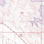 United States Geological Survey Willow Creek Butte, SD (1973, 24000-Scale) digital map