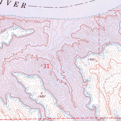 United States Geological Survey Willow Creek Butte, SD (1973, 24000-Scale) digital map
