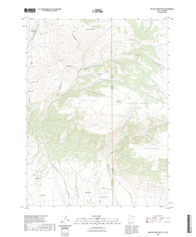United States Geological Survey Willow Creek Butte, UT (2023, 24000-Scale) digital map