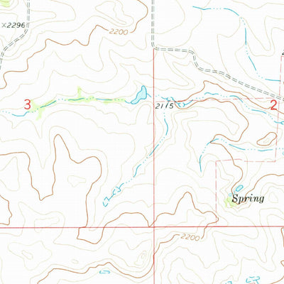 United States Geological Survey Willow Creek East, ND (1973, 24000-Scale) digital map