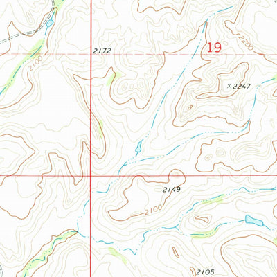 United States Geological Survey Willow Creek East, ND (1973, 24000-Scale) digital map